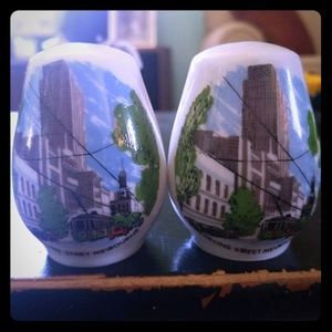 Vintage Melbourne salt and pepper shakers
